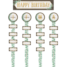 Eucalyptus Happy Birthday Bulletin Board