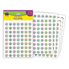 Rustic Bloom Succulents Mini Stickers