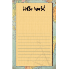 Travel the Map Notepad