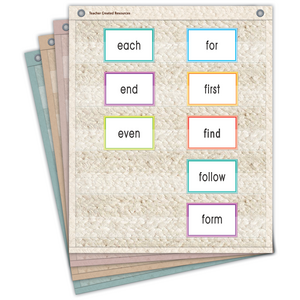 TCR20108 Woven Magnetic Mini Pocket Charts Image