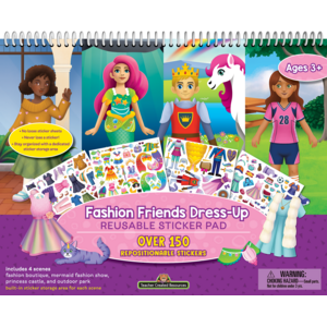 TCR20115 Fashion Friends Dress-Up Reusable Sticker Pad Image
