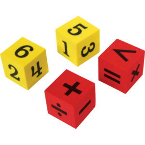 TCR20607 Foam Numbers & Operations Dice Image