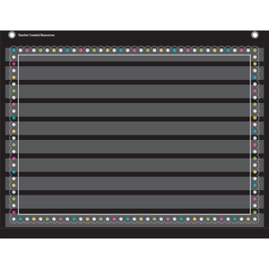 TCR20774 Chalkboard Brights Mini Pocket Chart Image