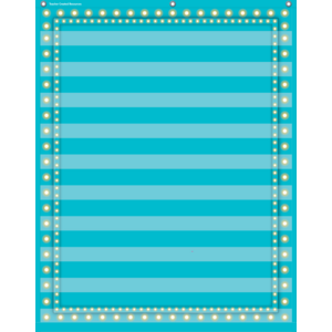 TCR20778 Light Blue Marquee 10 Pocket Chart Image