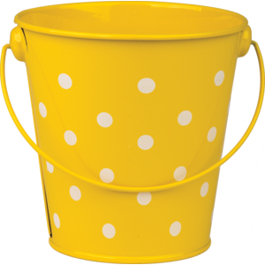 TCR20828 Yellow Polka Dots Bucket Image