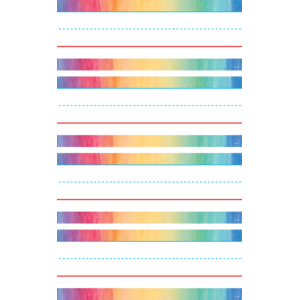TCR20876 Watercolor Word Strips Image