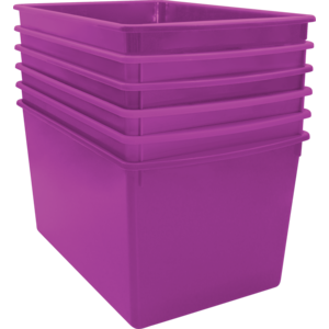 TCR2088608 Purple Plastic Multi-Purpose Bin 6 Pack Image