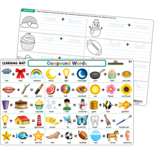 TCR21025 Compound Words Learning Mat Image