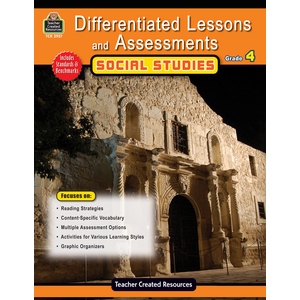 TCR2927 Differentiated Lessons & Assessments: Social Studies Grade 4 Image
