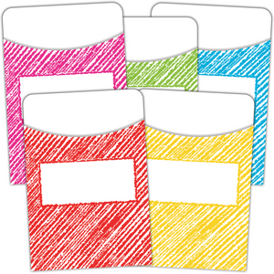 TCR3053 Scribble Library Pockets - Multi-Pack Image