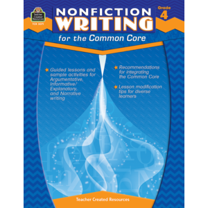 TCR3071 Nonfiction Writing for the Common Core Grade 4 Image