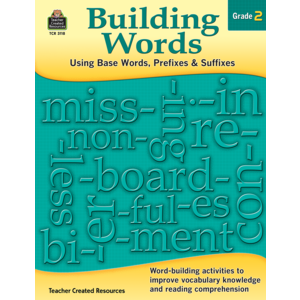 TCR3118 Building Words: Using Base Words, Prefixes and Suffixes Gr 2 Image