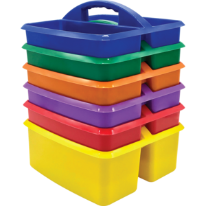 TCR32219 Primary Colors Storage Caddies Set 6-Pack Image
