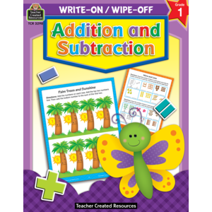 TCR3298 Addition and Subtraction Write-On Wipe-Off Book Image