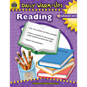 TCR3492 Daily Warm-Ups: Reading, Grade 6 Image