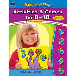 TCR3529 Math In Action: Activities & Games for 0-10 Image