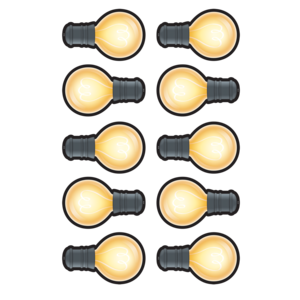 TCR3557 White Light Bulbs Accents Image