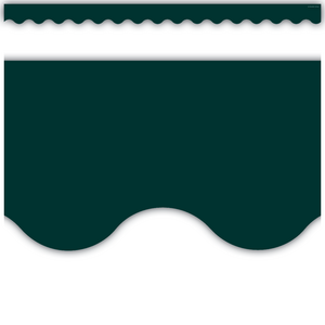 TCR3568 Hunter Green Scalloped Border Trim Image