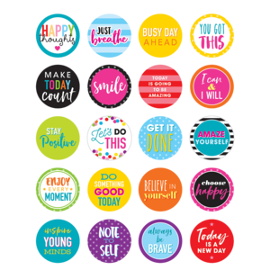 TCR3585 Colorful Words to Inspire Planner Stickers Image