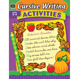 TCR3592 Cursive Writing Activities Image