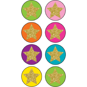 TCR3602 Confetti Stars Mini Stickers Image