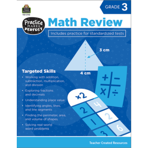 TCR3743 Math Review Grade 3 Image