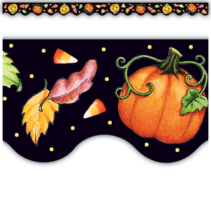 TCR4145 Halloween Scalloped Border Trim from Mary Engelbreit Image