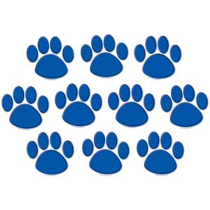 TCR4275 Blue Paw Prints Accents Image
