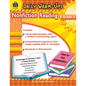 TCR5033 Daily Warm-Ups: Nonfiction Reading Grade 3 Image