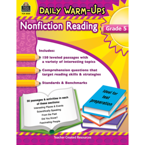 TCR5035 Daily Warm-Ups: Nonfiction Reading Grade 5 Image