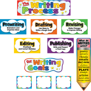 TCR5183 The Writing Process Mini Bulletin Board Image