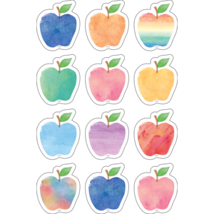 TCR5635 Watercolor Apples Mini Accents Image