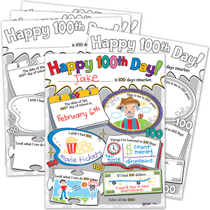 TCR5640 Happy 100th Day Poster Pack Image