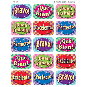 TCR5734 Good Work (Spanish) Jumbo Stickers Image