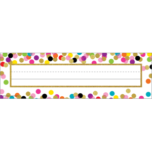 TCR5886 Confetti Flat Name Plates Image