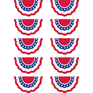 TCR5895 Patriotic Bunting Accents Image