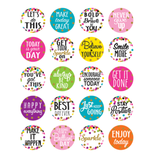 TCR5909 Confetti Words to Inspire Planner Stickers Image
