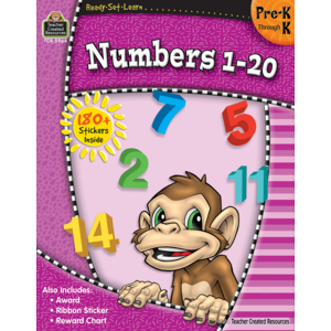 TCR5964 Ready-Set-Learn: Numbers 1-20 PreK-K Image