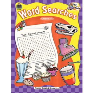 TCR5995 Start to Finish: Word Searches Grade 3-4 Image