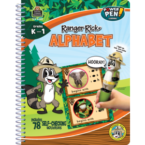 TCR6005 Ranger Rick Power Pen Learning Book: Alphabet Image