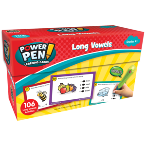 TCR6102 Power Pen Learning Cards: Long Vowels Image