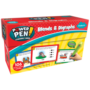 TCR6104 Power Pen Learning Cards: Blends & Digraphs Image