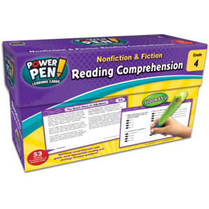 TCR6199 Power Pen Learning Cards: Reading Comprehension Grade 4 Image