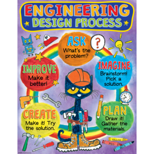 TCR62009 Pete the Cat Engineering Design Process Chart Image