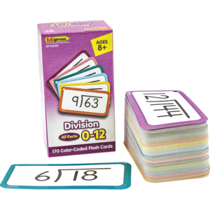 TCR62030 Division Flash Cards - All Facts 0–12 Image
