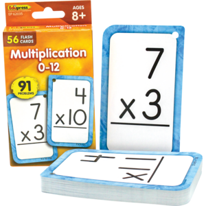 TCR62035 Multiplication 0-12 Flash Cards Image