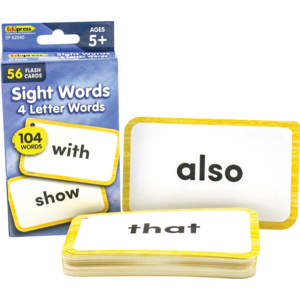 TCR62040 Sight Words Flash Cards - 4 Letter Words Image