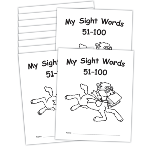 TCR62142 My Own Books: My Sight Words 51-100, 10-pack Image