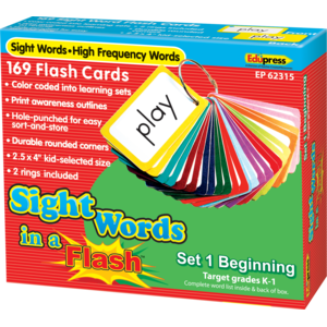 TCR62315 Sight Words in a Flash Cards Grades K-1 Image