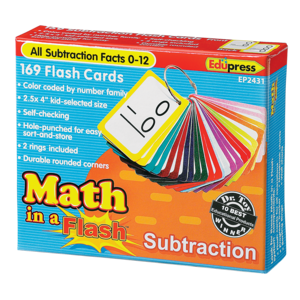 TCR62431 Math in a Flash Cards: Subtraction Image
